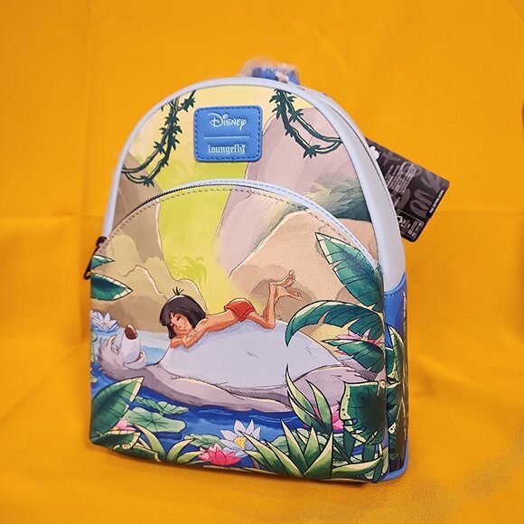 Loungefly Disney The Jungle Book Mowgli Baloo Duo River Soft Tag Mini Backpack main image 8